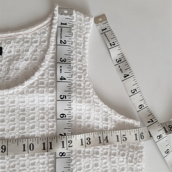 💖Host Pick 💖Tommy Hilfiger Tank Top Sleeveless White  Eyelet Cotton Shirt - Picture 10 of 12
